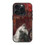 Persian Horse Rug Glass Name Case
