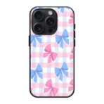 Pink Coquette Bow Pattern Silicone Case