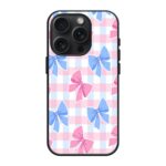 Pink Coquette Bow Pattern Silicone Case