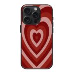 Retro Heart Wave Glass Case
