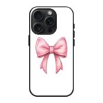 Soft Pink Bow Clear Case