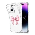Soft Pink Bow Clear Case - Image 2