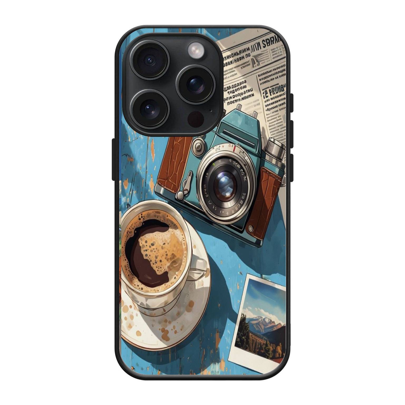 Vintage Camera Coffee Glass Case-1 Vintage Camera Coffee Glass Case - Image 1